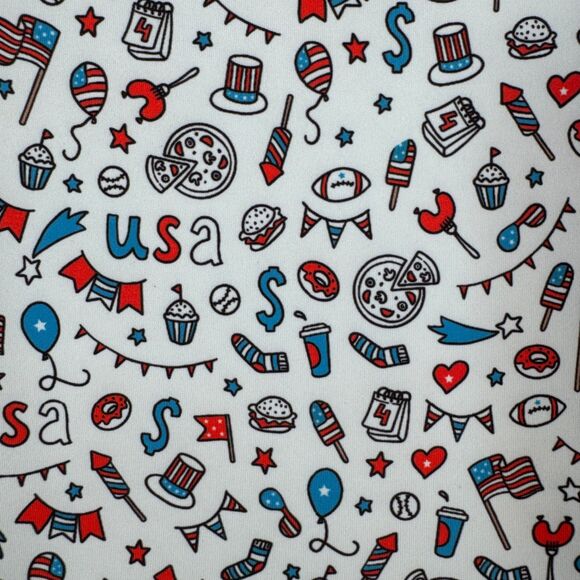 Sunday Swagger Other - Sunday Swagger Polo Shirt Mens 3XL White Short Sleeve USA 4th Of July Print